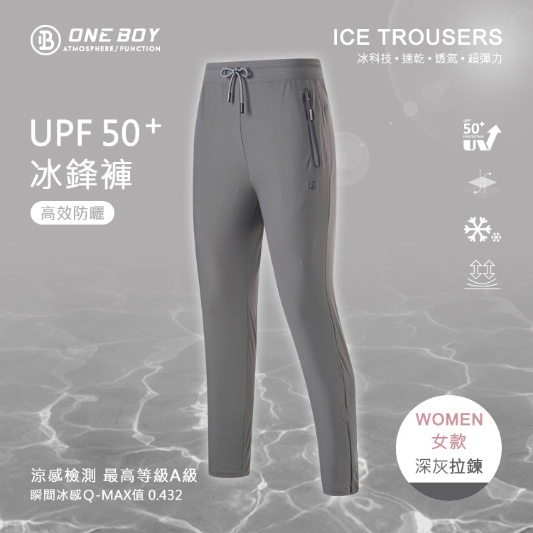 女款-冰感A級冰科技速乾機能透氣超彈力冰鋒褲