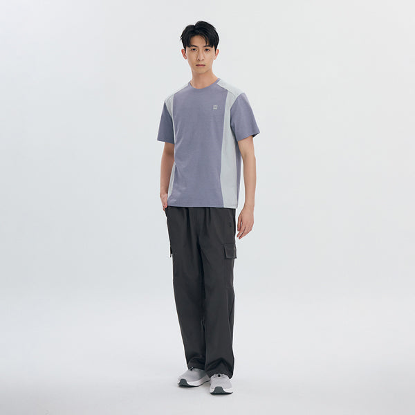 男款拼接-莫藍灰