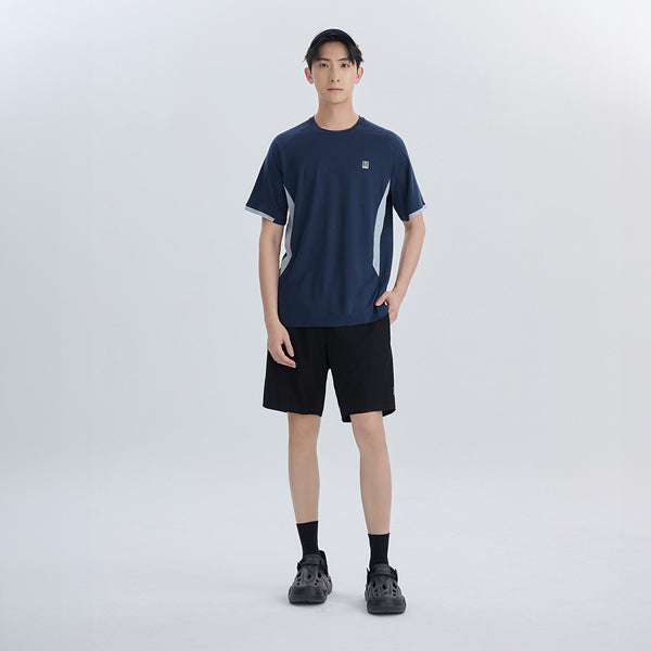 男款拼接-深藍色