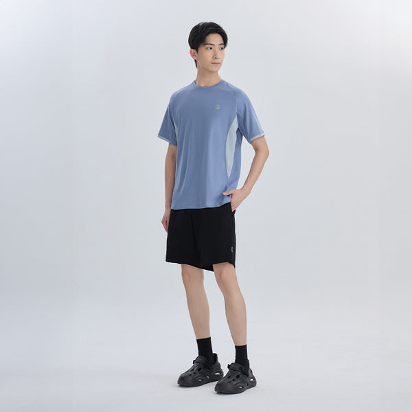 男款拼接-莫藍色